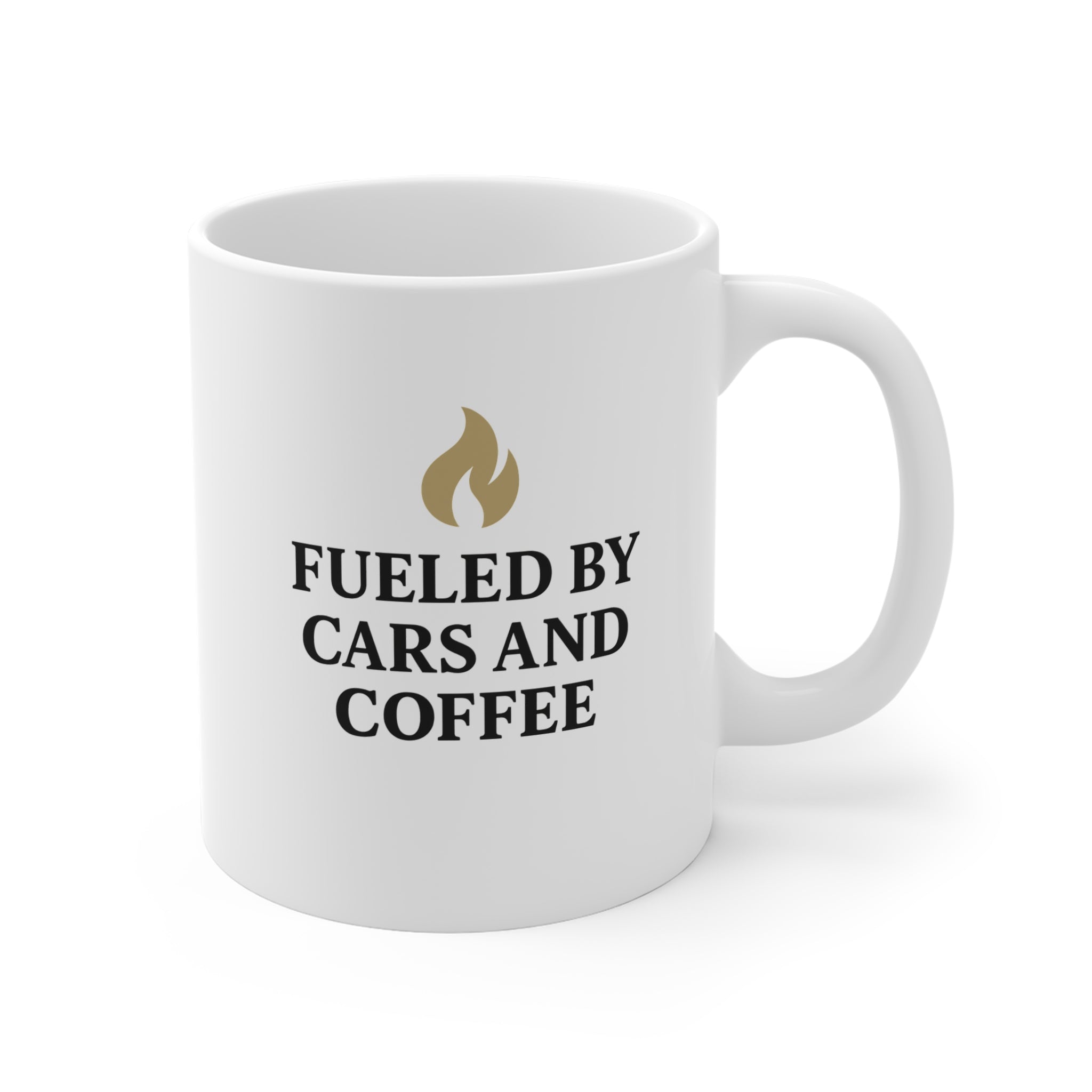 Cars and Coffee Ceramic Mug (15oz) - Fueled by Cars and Coffee Brand
