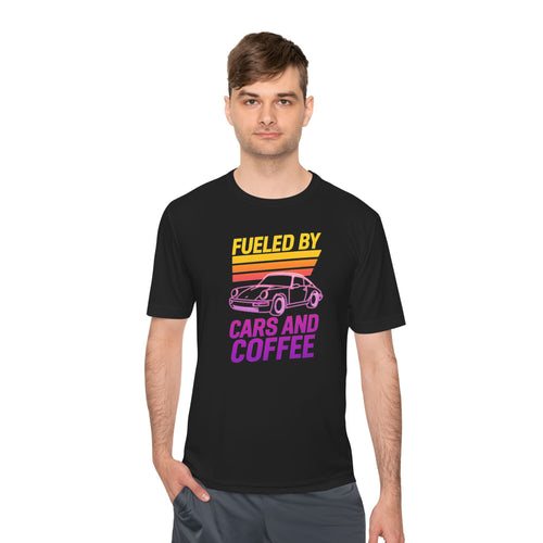 Moisture Wicking Tee - Fueled by Cars and Coffee for Enthusiasts