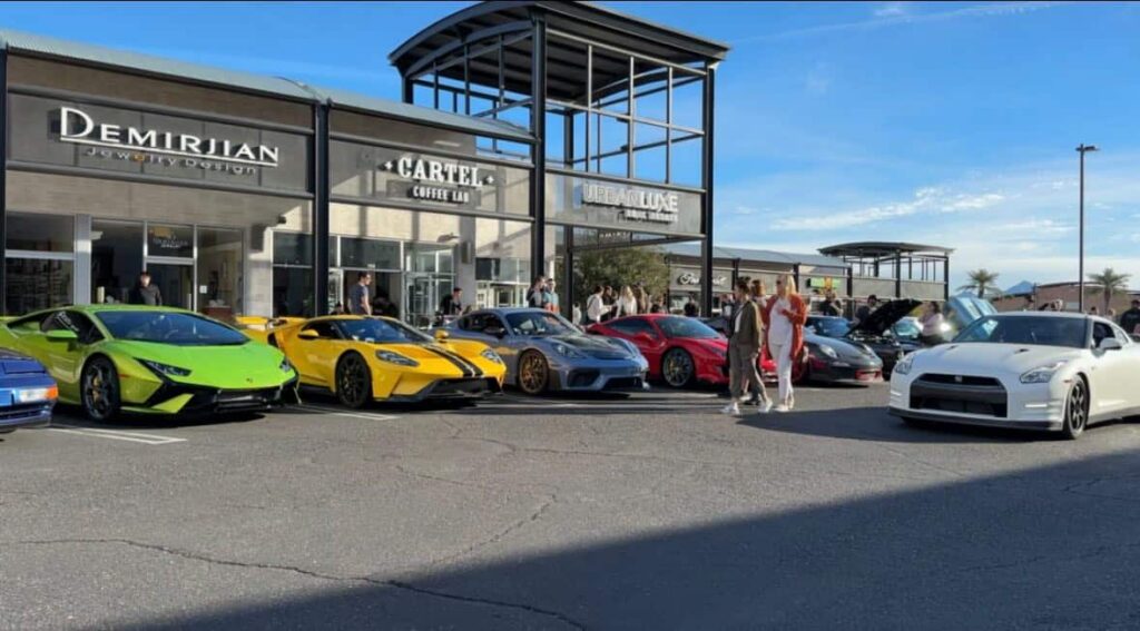 Luxe Cars and Coffee in Phoenix, AZ