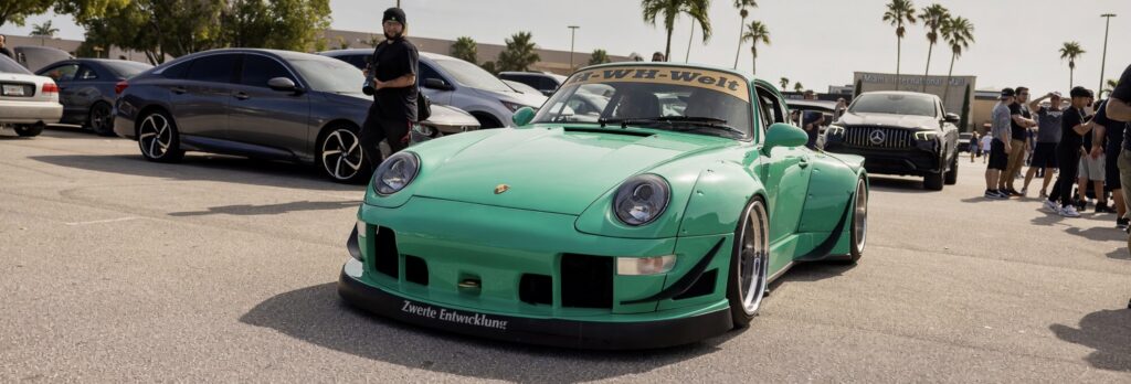 Cars and Coffee Miami car show in Miami, FL.